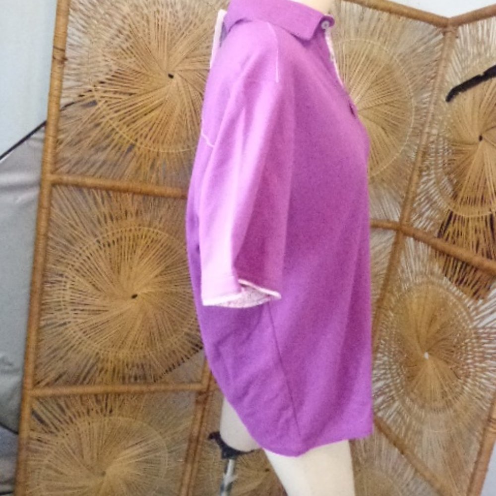NWT Tommy Bahama Purple Island Zone S Maderia Mosaic Five O Clock SS Polo $110 - Picture 10 of 10